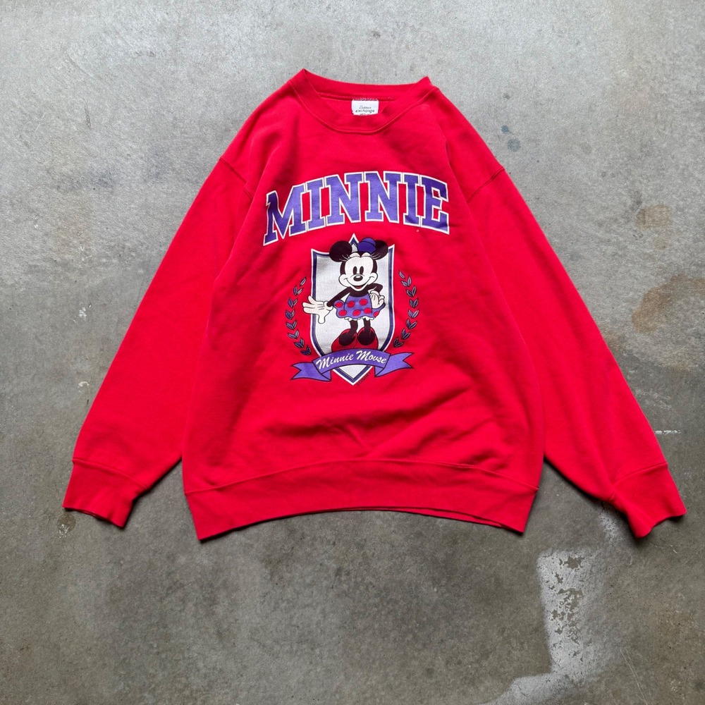 Vintage Minnie Mouse Disney Crewneck Mens Medium
